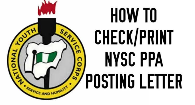 Nysc ppa posting letter