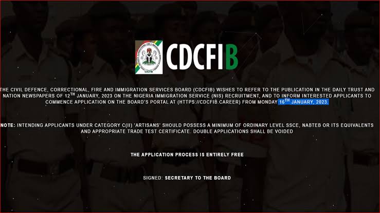 CDCFIB Recruitment Portal Login